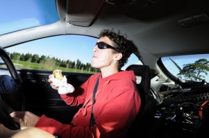 The Worst Foods For Eating And Driving